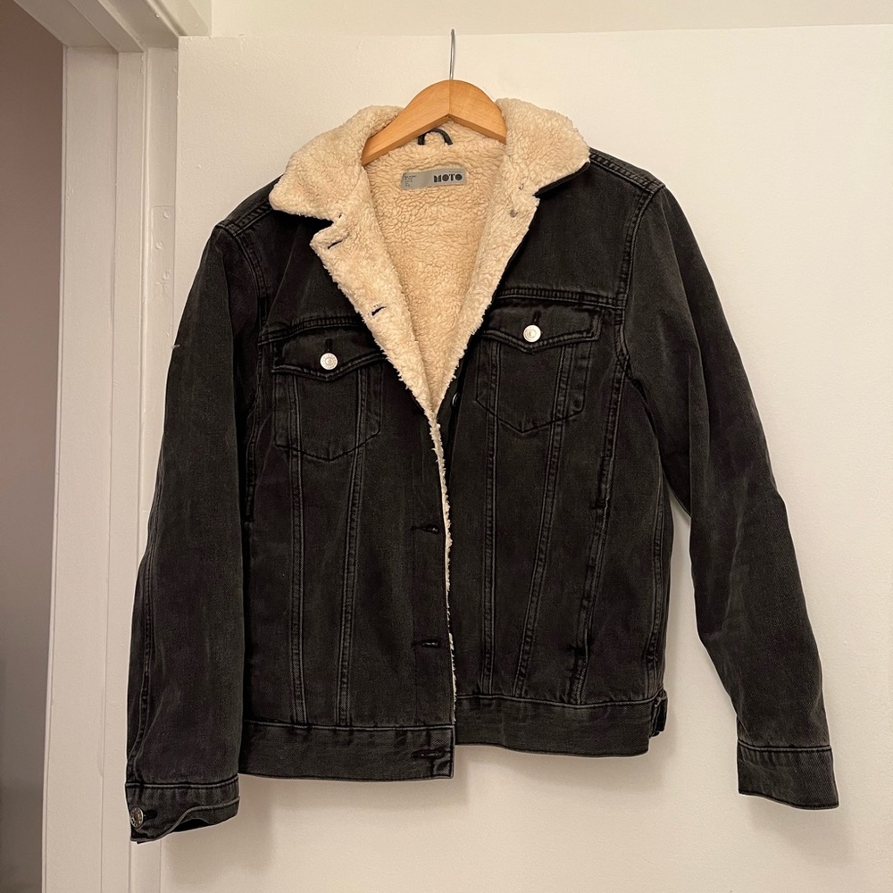 topshop sherpa jacket